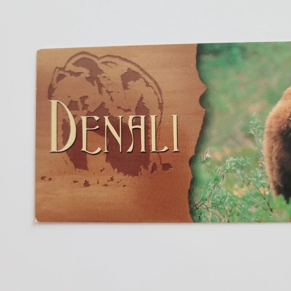 Vintage Y2K Denali Park Bookmark Grizzly Bears Patrick Enders Korea Impact 48690